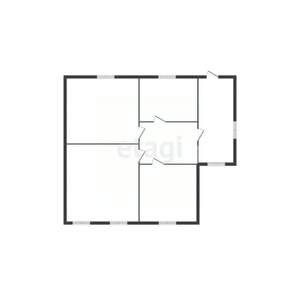 Дом 53м², 1-этажный, участок 9 сот.  