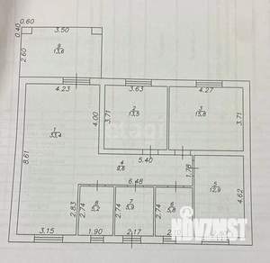Дом 121м², 1-этажный, участок 15 сот.  