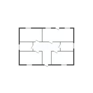 Дом 95м², 1-этажный, участок 8 сот.  