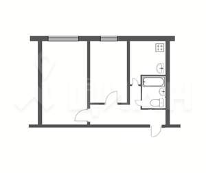 2-к квартира, на длительный срок, 44м2, 4/5 этаж