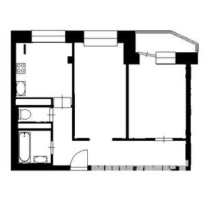 2-к квартира, на длительный срок, 54м2, 5/5 этаж