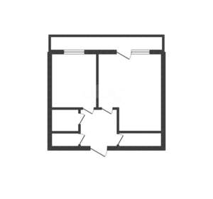 1-к квартира, вторичка, 38м2, 1/9 этаж
