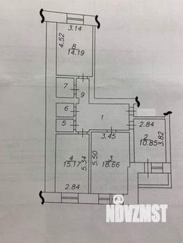 3-к квартира, вторичка, 80м2, 1/10 этаж
