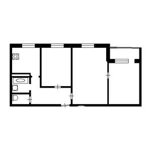 3-к квартира, вторичка, 54м2, 5/9 этаж