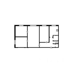 4-к квартира, вторичка, 62м2, 1/5 этаж