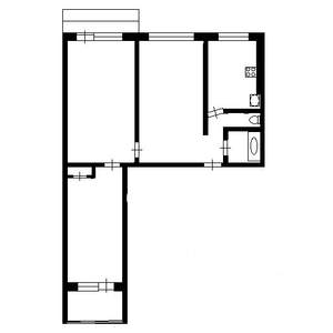 3-к квартира, вторичка, 64м2, 3/9 этаж