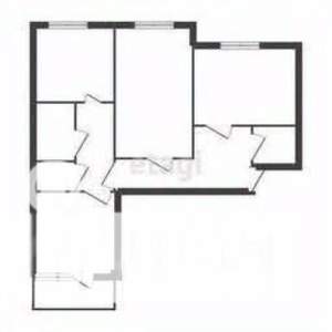 3-к квартира, вторичка, 63м2, 9/9 этаж