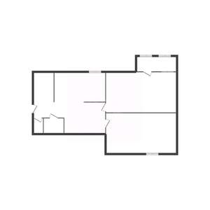 2-к квартира, вторичка, 54м2, 1/4 этаж