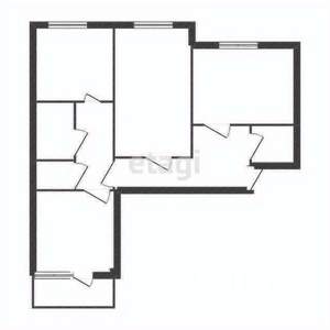3-к квартира, вторичка, 65м2, 4/9 этаж