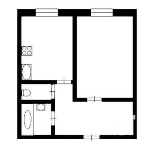 1-к квартира, вторичка, 35м2, 5/9 этаж