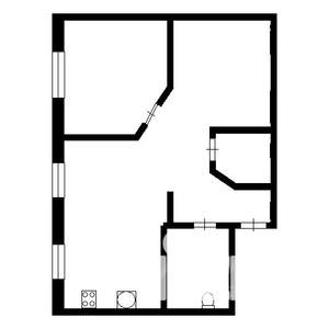 2-к квартира, вторичка, 42м2, 4/5 этаж