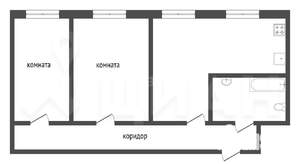 3-к квартира, вторичка, 55м2, 8/9 этаж