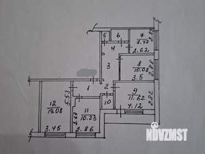 4-к квартира, вторичка, 84м2, 6/9 этаж