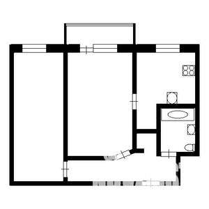 2-к квартира, вторичка, 43м2, 3/9 этаж