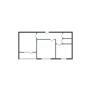 2-к квартира, вторичка, 61м2, 1/5 этаж