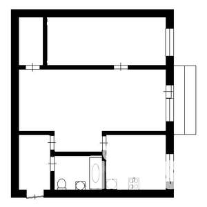 2-к квартира, вторичка, 43м2, 5/5 этаж