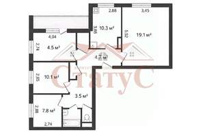 4-к квартира, вторичка, 81м2, 9/9 этаж