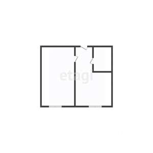 1-к квартира, вторичка, 34м2, 1/1 этаж