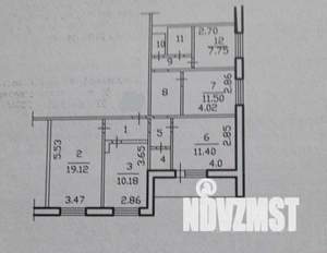 4-к квартира, вторичка, 84м2, 2/10 этаж