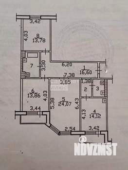 3-к квартира, вторичка, 96м2, 8/9 этаж