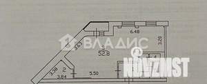1-к квартира, вторичка, 70м2, 1/10 этаж