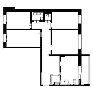 4-к квартира, вторичка, 84м2, 1/9 этаж
