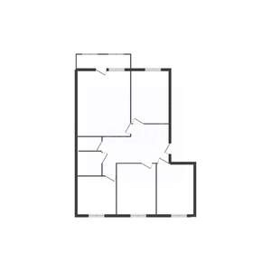 4-к квартира, вторичка, 74м2, 5/5 этаж