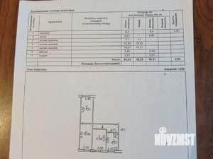 3-к квартира, вторичка, 58м2, 1/1 этаж