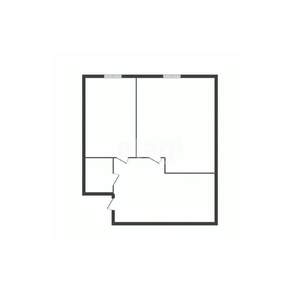 2-к квартира, вторичка, 45м2, 1/4 этаж