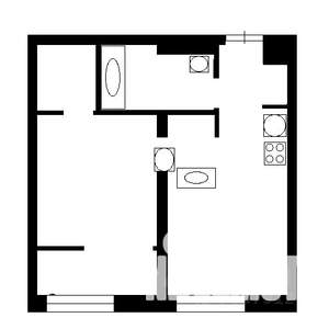 2-к квартира, вторичка, 38м2, 2/9 этаж
