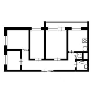 4-к квартира, вторичка, 74м2, 1/9 этаж