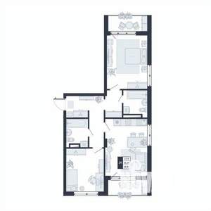 2-к квартира, вторичка, 69м2, 15/17 этаж